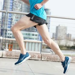 Mizuno | Men's Wave Rider 25 Running Shoes - Gibraltar Sea -True Motion Sales Store M Mizuno waverider lifestyle2