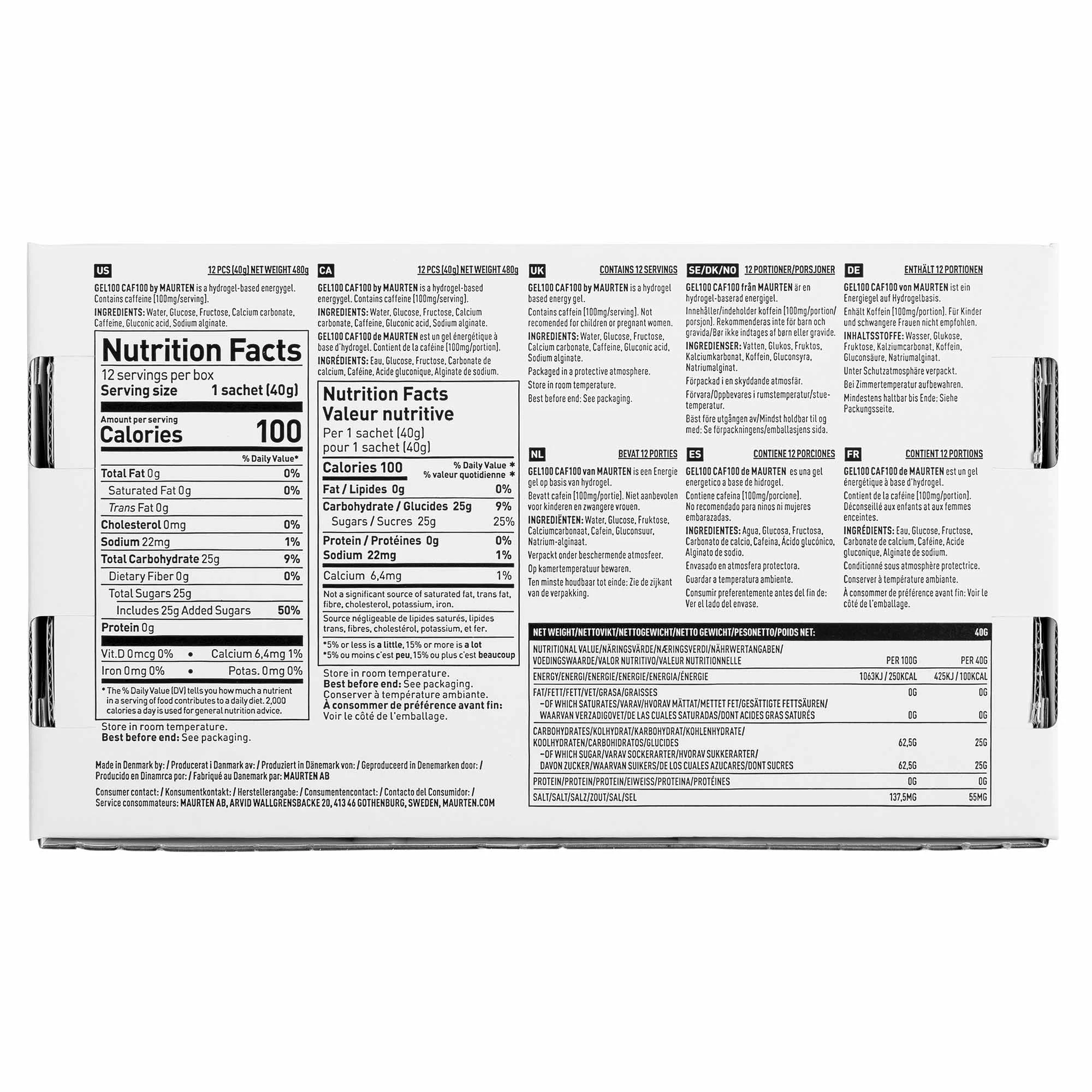 Maurten | Gel 100 Caf 100 Box - 12 Servings 8 Maurten | Gel 100 Caf 100 Box - 12 Servings - Image 6