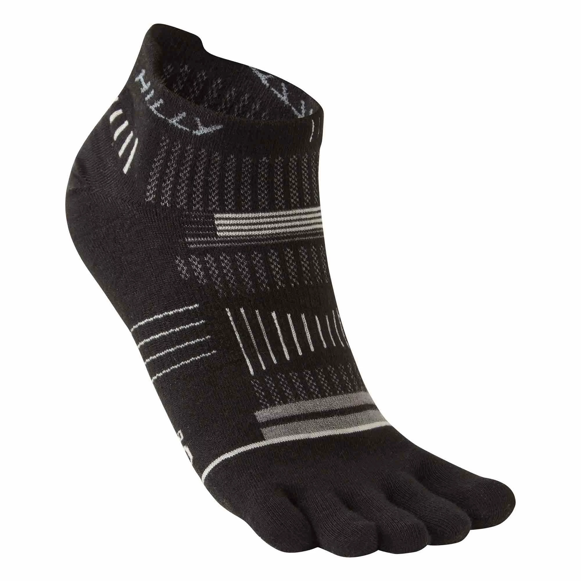 Hilly | Unisex Toe Running Socklets - Black 4 Hilly | Unisex Toe Running Socklets - Black - Image 2