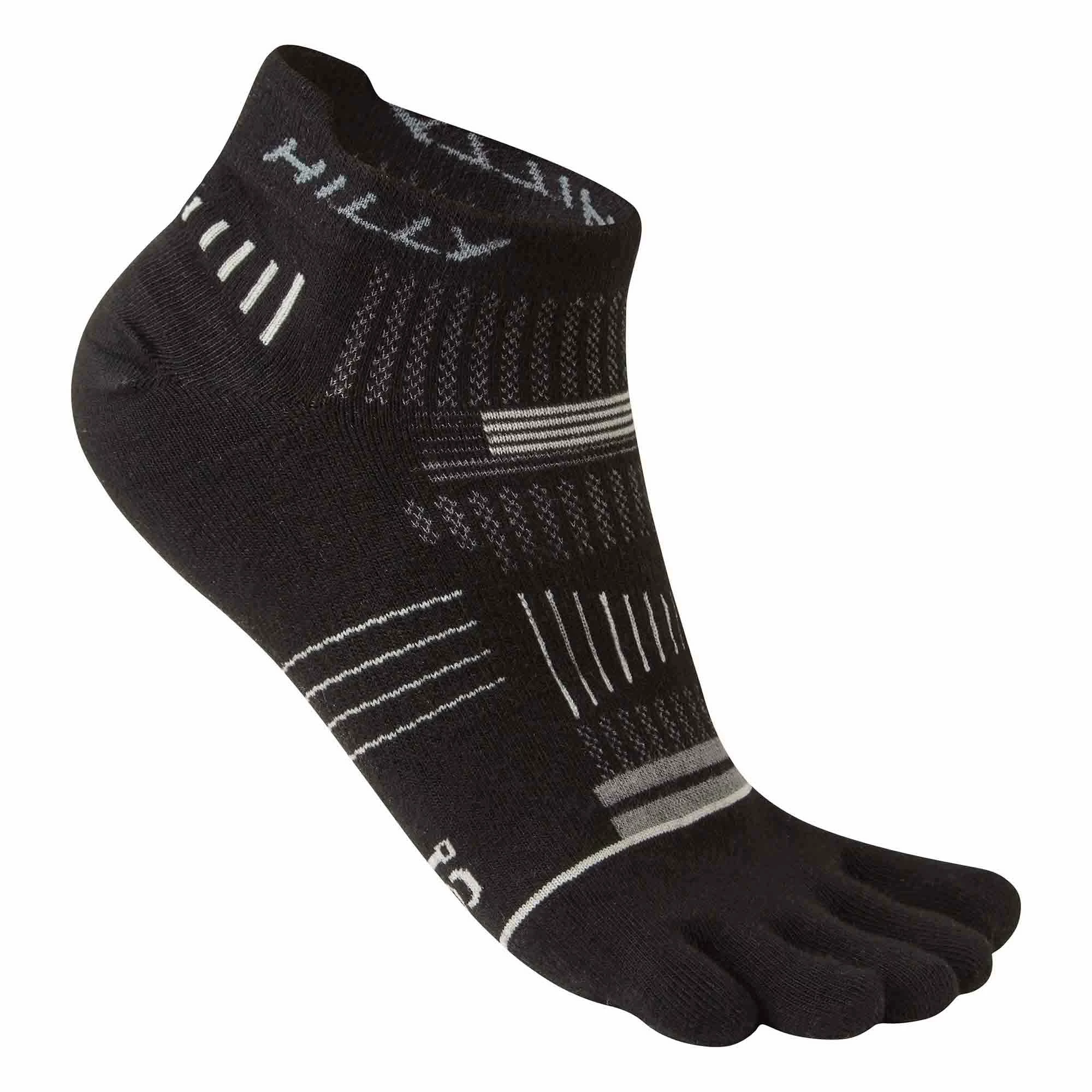 Hilly | Unisex Toe Running Socklets - Black 3 Hilly | Unisex Toe Running Socklets - Black
