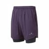 Ronhill | Men's Life 7" Twin Short - Nightshade 2 Ronhill | Men's Life 7" Twin Short - Nightshade -True Motion Sales Store RH 005215RH 01012 M Ronhill Life7TwinShort front