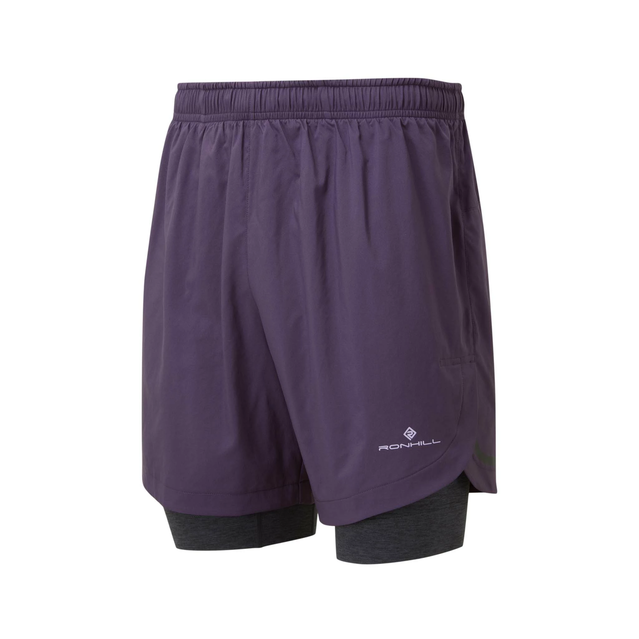 Ronhill | Men's Life 7" Twin Short - Nightshade 3 Ronhill | Men's Life 7" Twin Short - Nightshade