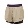 Ronhill | Women's Life Twin Short - Latte 2 Ronhill | Women's Life Twin Short - Latte -True Motion Sales Store RH 005543RH 01005 W Ronhill LifeTwinShort front