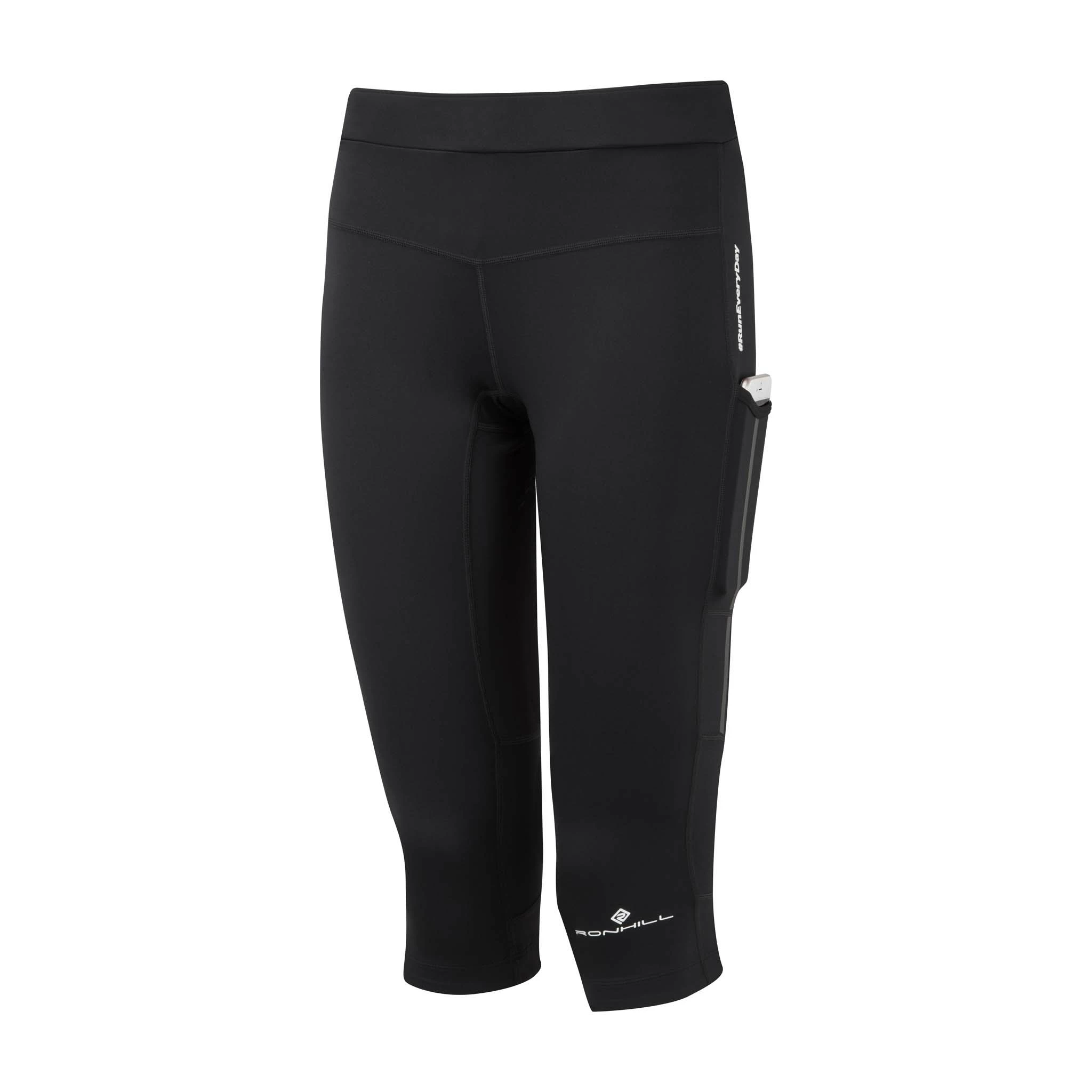 Ronhill | Women's Tech Revive Stretch Capri - All Black 3 Ronhill | Women's Tech Revive Stretch Capri - All Black