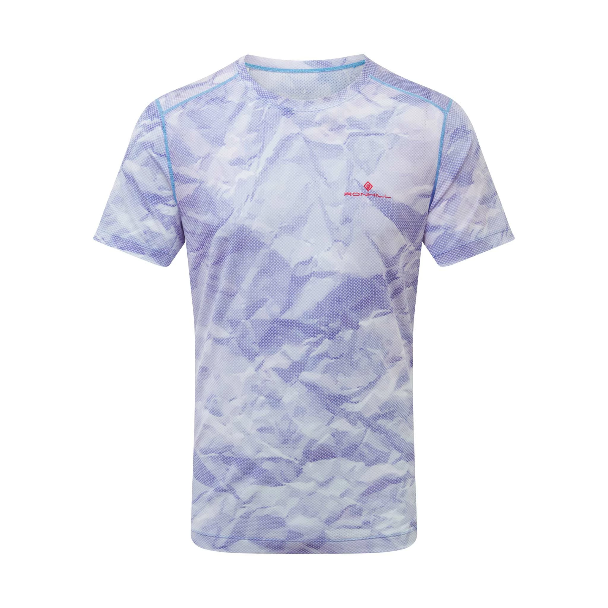 Ronhill | Men's Tech Golden Hour Tee - Lake Blue Crinkle 3 Ronhill | Men's Tech Golden Hour Tee - Lake Blue Crinkle