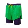 Ronhill | Men's Tech Distance Twin Short - Bright Green -True Motion Sales Store RH 006596RH 00975 M Ronhill TechDistanceTwinShort front
