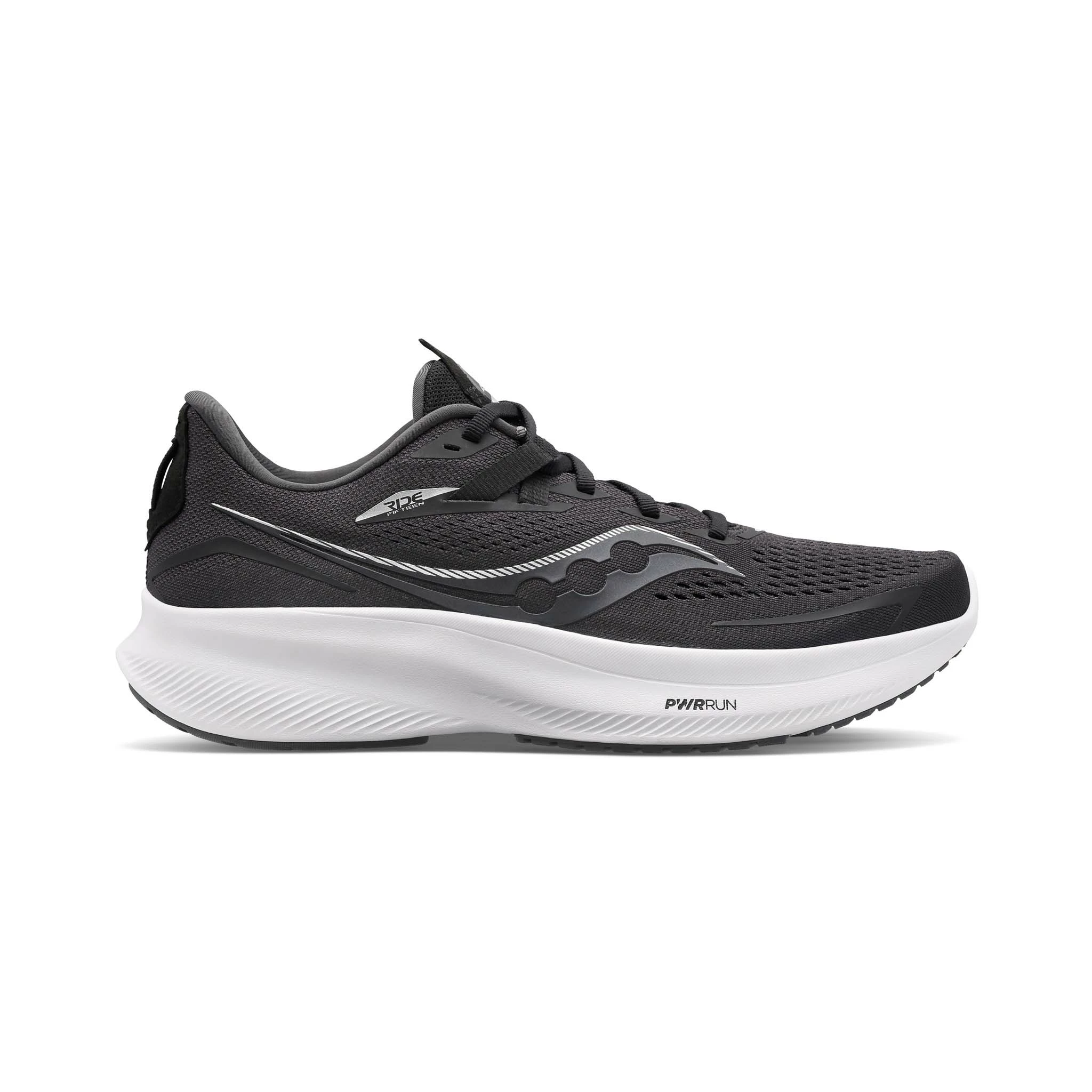 Saucony | Men's Ride 15 Running Shoes - Black 3 Saucony | Men's Ride 15 Running Shoes - Black