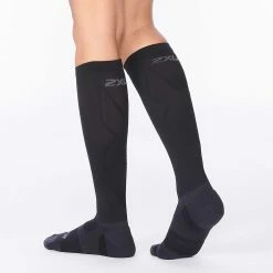 2XU | Unisex VECTR LIGHT CUSHION Full Length 12 2XU | Unisex VECTR LIGHT CUSHION Full Length -True Motion Sales Store UA5155eblkttm U 2XU vectrlightcushionfl modelback