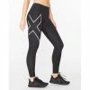 2XU | Women's Aero Vent Mid-Rise Compression Tights 1 2XU | Women's Aero Vent Mid-Rise Compression Tights -True Motion Sales Store WA6519bBLKSRF F 2xu aeroventmrcomptights modelside