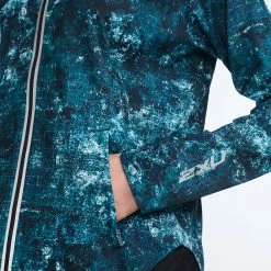 2XU | Women's Aero Jacket - Trailscape Blue 11 2XU | Women's Aero Jacket - Trailscape Blue -True Motion Sales Store WR6859aWTBSRF W 2XU AeroJacket pocket