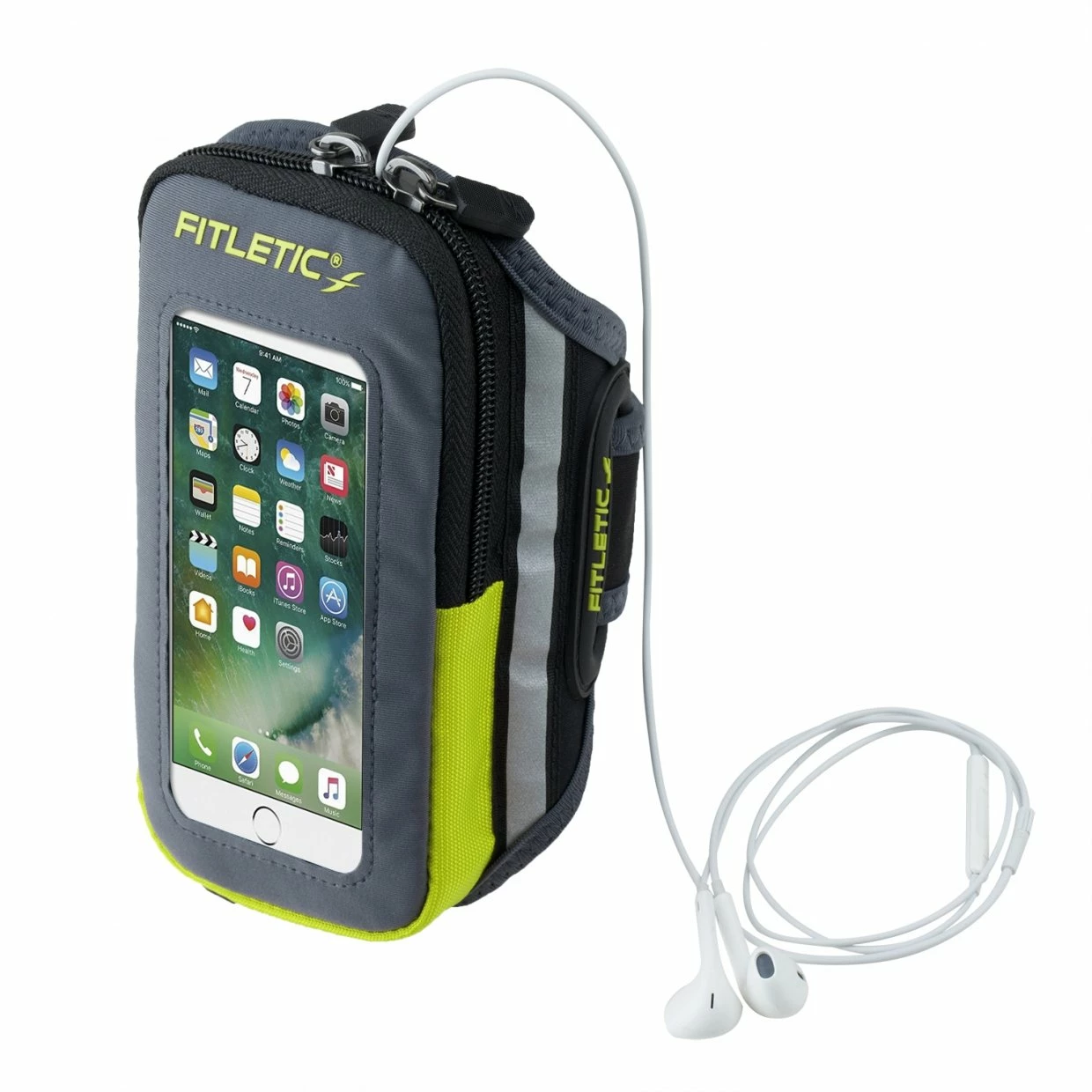 Fitletic | Unisex Forte Running Arm Band - Grey 5 Fitletic | Unisex Forte Running Arm Band - Grey - Image 3