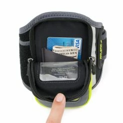 Fitletic | Unisex Forte Running Arm Band - Grey 12 Fitletic | Unisex Forte Running Arm Band - Grey -True Motion Sales Store forte grey green interior pocket 2