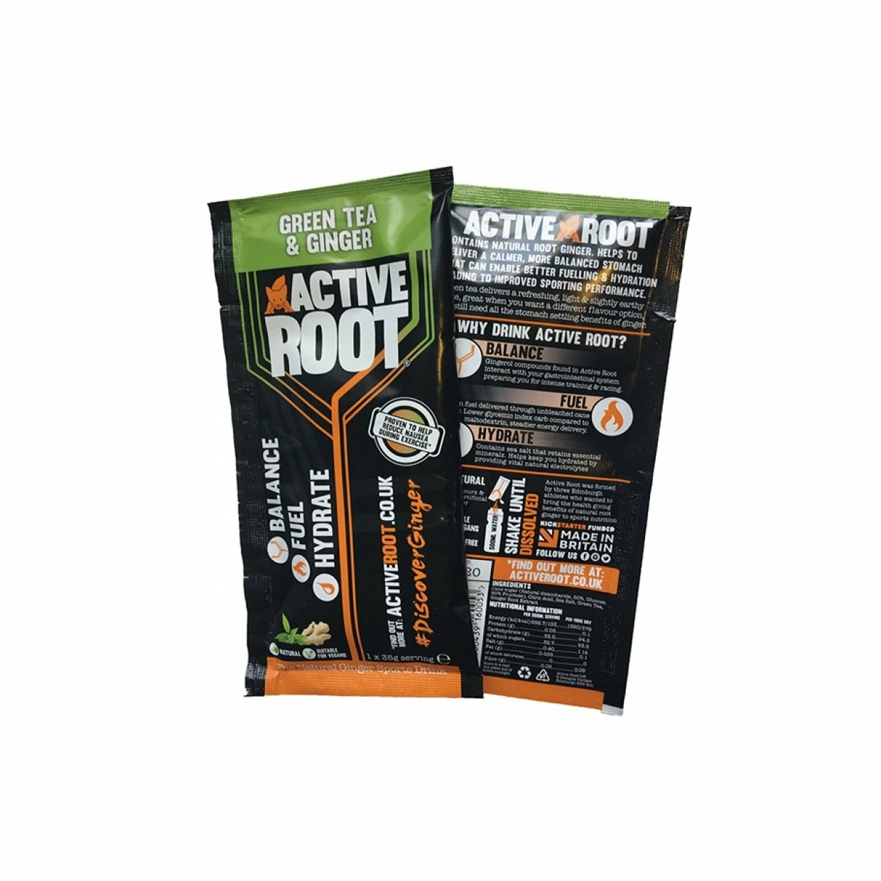 Active Root | Active Root Drinks Sachet - Green Tea & Ginger 3 Active Root | Active Root Drinks Sachet - Green Tea & Ginger