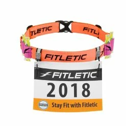 Fitletic | Unisex Race II Number Running Belt - Orange 10 Fitletic | Unisex Race II Number Running Belt - Orange -True Motion Sales Store race ii number belt black neon orange features 1