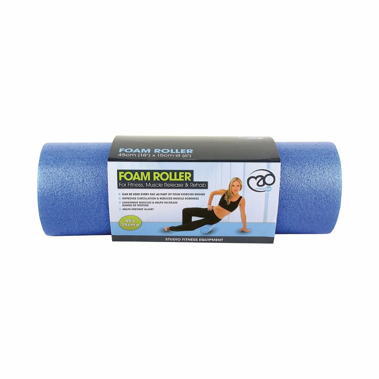 Fitness-Mad | Unisex Foam Roller Half Length 3 Fitness-Mad | Unisex Foam Roller Half Length